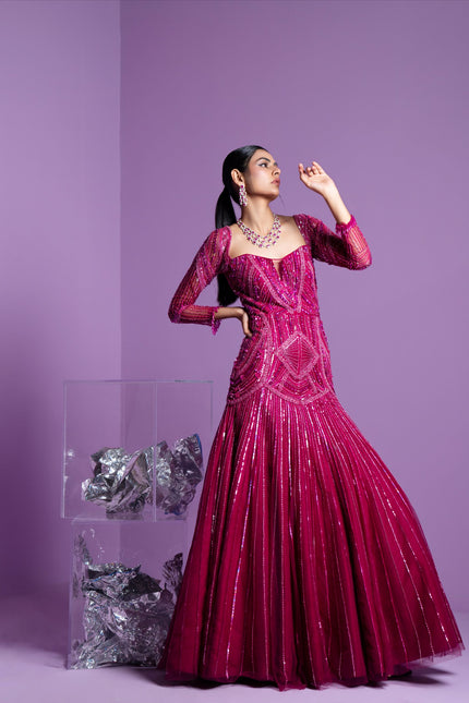 Prism pink gown