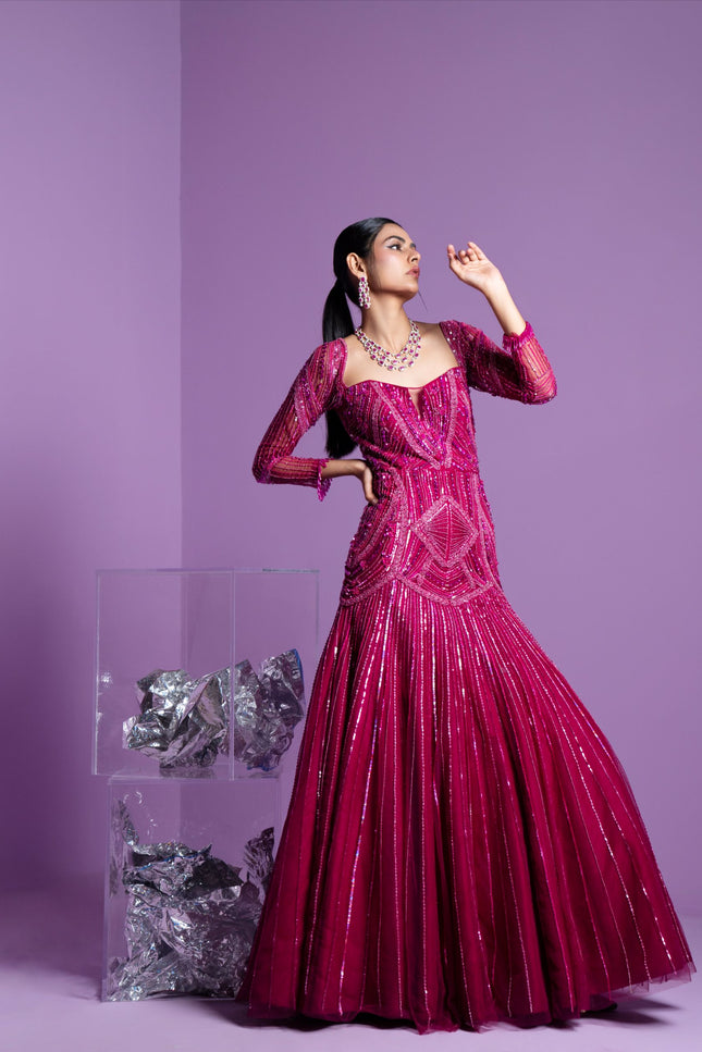 Prism pink gown
