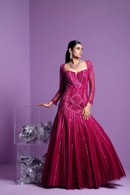 Prism pink gown