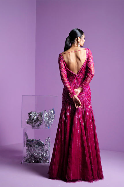 Prism pink gown