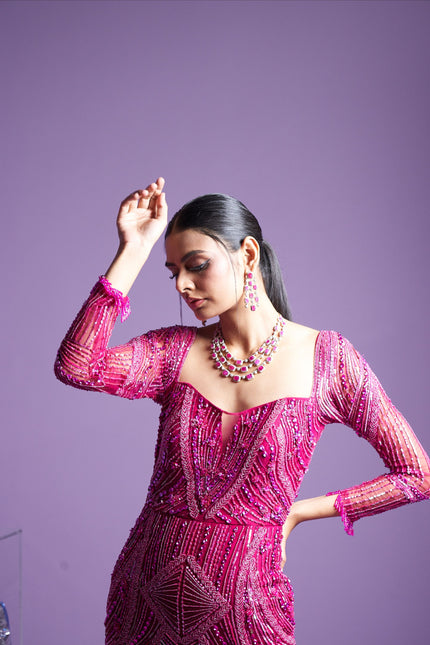 Prism pink gown