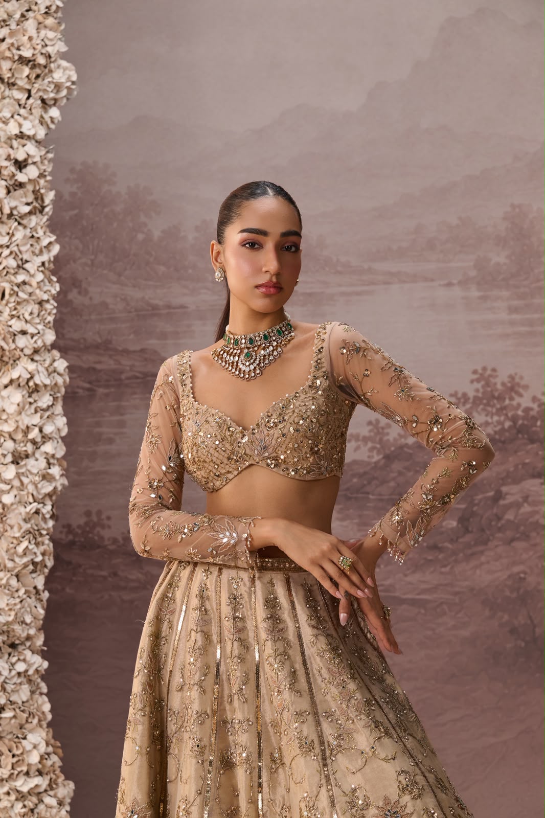 MESH LEHENGA SET